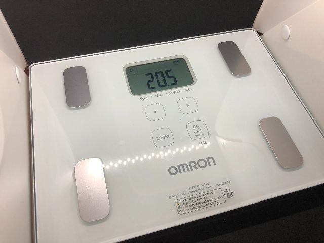 体重計　ブログ　BMI表記